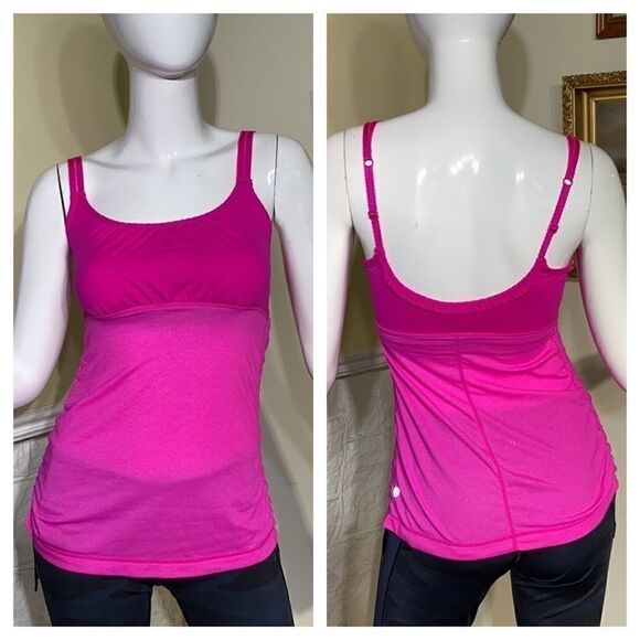 Lululemon Hot Pink Tank Top Fitness Running Yoga - Picture 1 of 10
